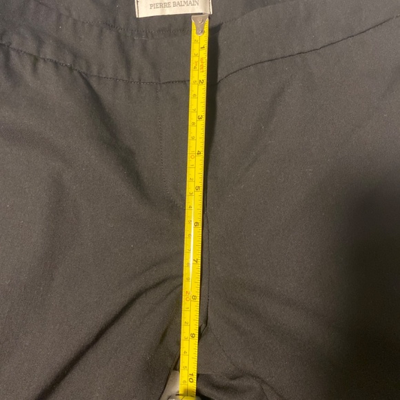 Authentic Pierre Balmain classic trousers size 8, black wool - Picture 6 of 9